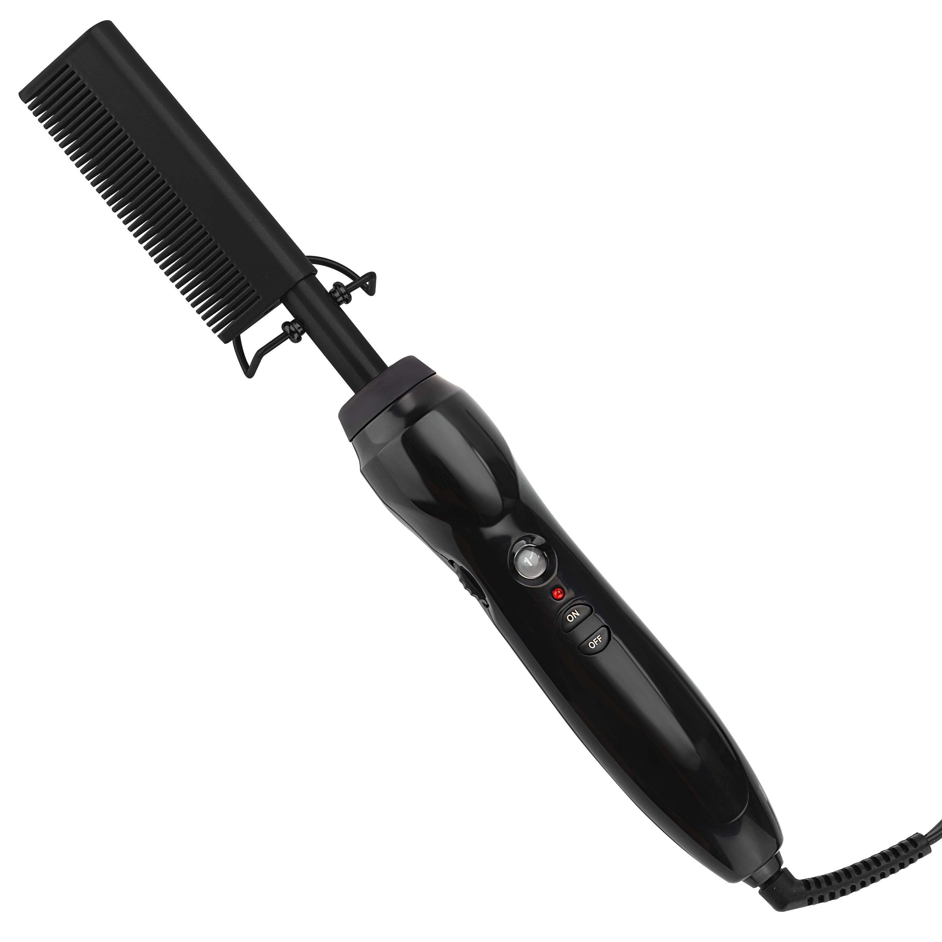 Electric 3-in-1 Hair Straightening & Curling Tool Portable Hairdressing Comb for Home Salon Customizable for Daily Life